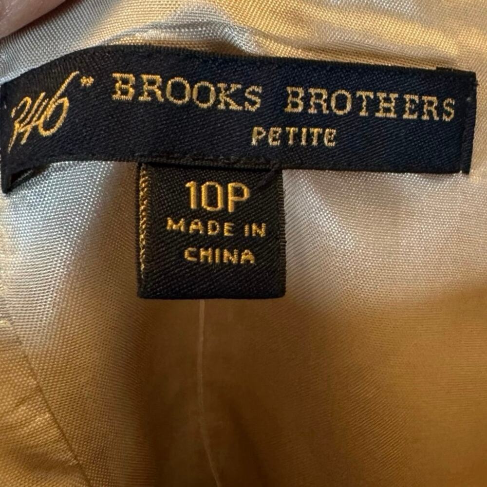 Brooks Brothers 346 Women’s 10P Linen Skirt Tan Lined Petite Career Classic NWT - Picture 2 of 10